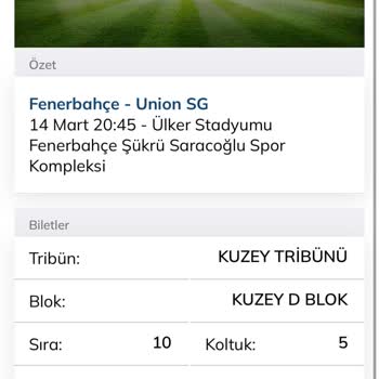 Passolig Bilet Tribün Değişim