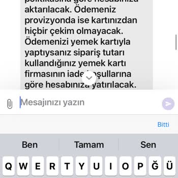 Getir Yemek Pişmanlıktır