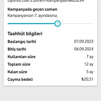 Vodafone Cayma Bedeli Şoku