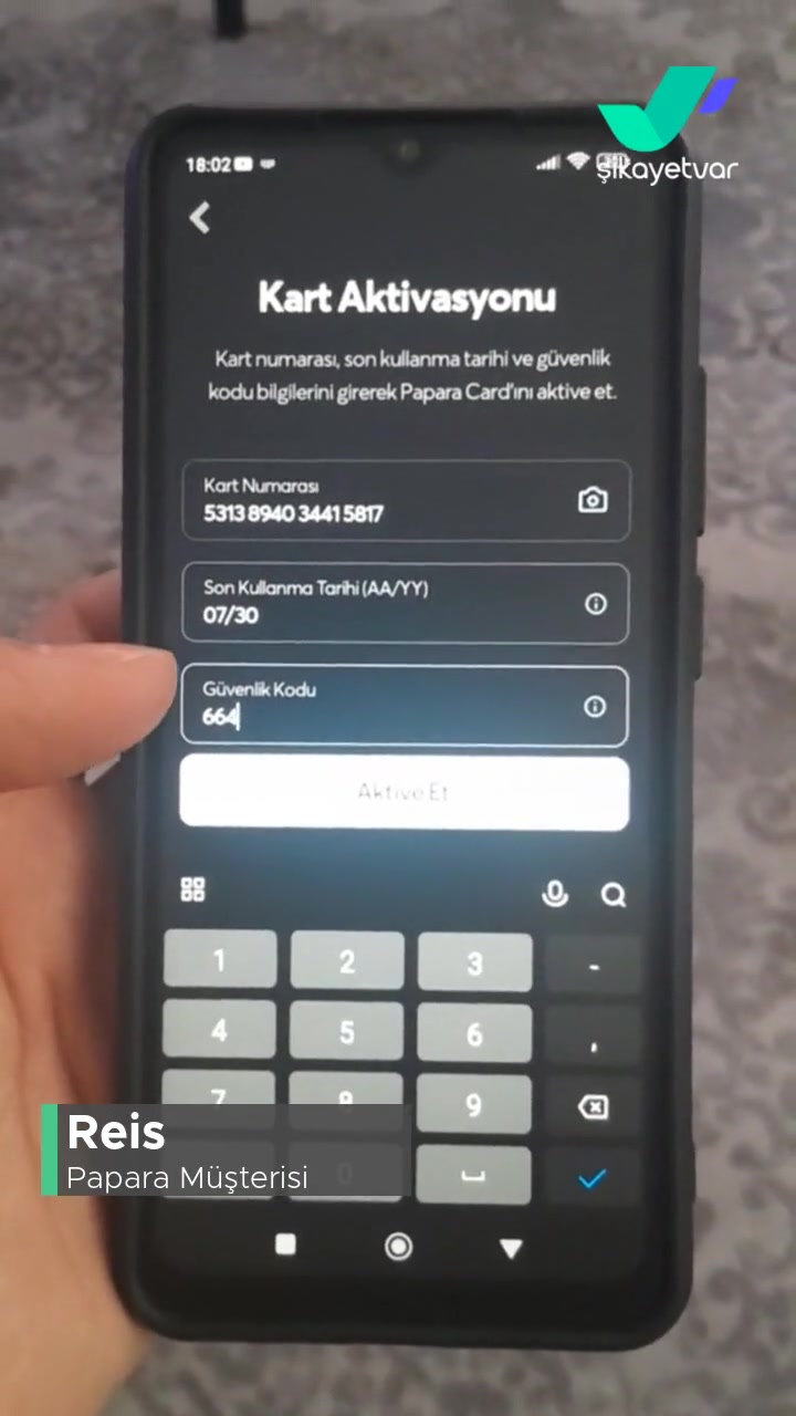 Papara Aktiv Edemiyorum Hesabımı videonun kapak resmi