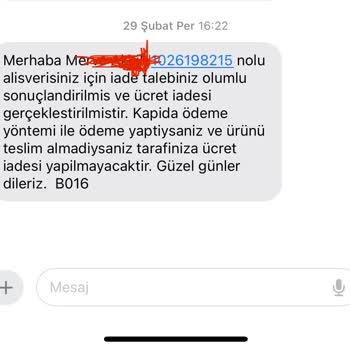 Boyner Ücret İademi Yapmıyor
