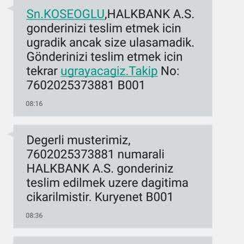 Kuryenet Kargomu Teslim Etmiyor