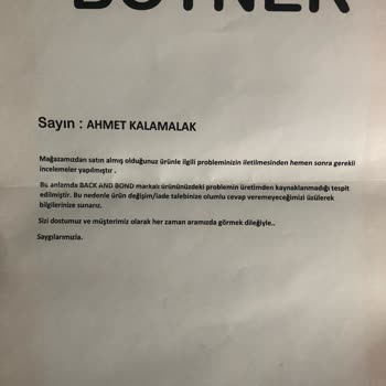 Boyner'den Aldığım Back And Bond Montun İçinden Üzerime Yapışan Şeyler