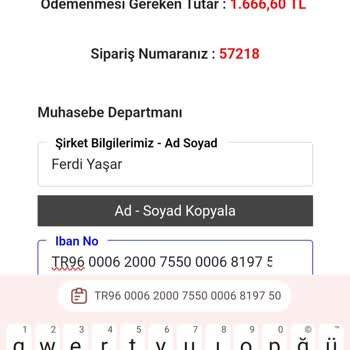 Aurakonsept Siparişim İçin Para İadesi Talebi