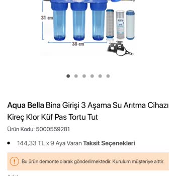 Koçtaş Ve Aqua Bella'dan Yanıltıcı Ürün Teslimi Ve Çözümsüz Müşteri Mağduriyeti