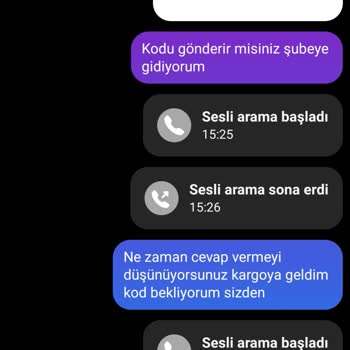By Merve Serin Değişime Gönderdiğim Ürünü Geri Göndermediler