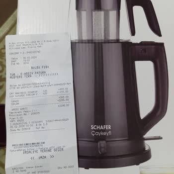 Schafer Çay Keyfi Çay Makinesi Yağlı Veya Kireçli Su Kaynatıyor