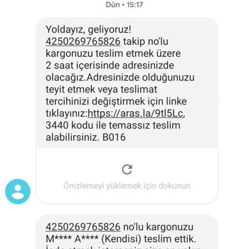Aras Kargo Kargom Elime Ulaşmadı