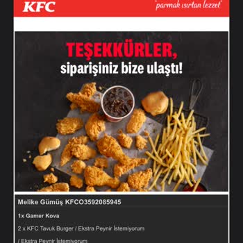 KFC Teslimat Ve Müşteri Hizmeti Sıfır