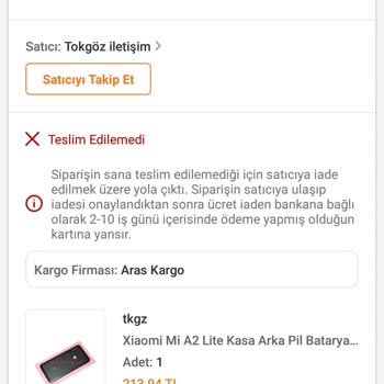 Aras Kargo Teslimatı Geciktiriyor İlgili Kişilere Ulaşılamıyor