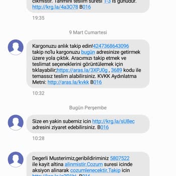Aras Kargo Teslimatı Geciktiriyor İlgili Kişilere Ulaşılamıyor
