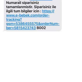 Ebebek Habersiz Ürün Sipariş İptali