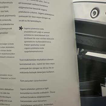 Homend Tost Makinesi Eksik Parça Hk.