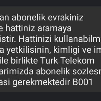 Türk Telekom T. Telekom İzmir Optimum AVM Evrakları Kaybetmiş. Hattımı Kapattılar