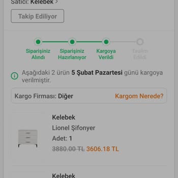 Kelebek Mobilya Trendyol 77 Günde Ürünleri Teslim Edemiyor...