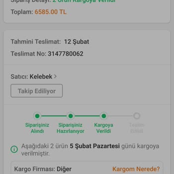 Kelebek Mobilya Trendyol 77 Günde Ürünleri Teslim Edemiyor...