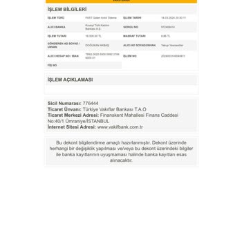 Dolap Para İadesi Ve Para Talebi