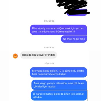 Petiffy Geri Dönüş Alamıyorum. Kargomun Durumunu Öğrenemiyorum!?