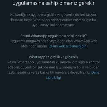 Huawei WhatsApp'ım Orijinal Değil Hatası Veriyor