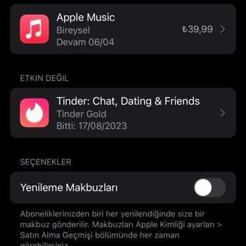 Tinder Gold Üyeliğim Ve Apple Kimliğimdeki Sorunlar