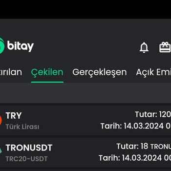 Bitay Para Çekme İşlemi Yapılmıyor