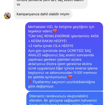 Hzl Kuaför (Antalya) Mağdur Etmeyin
