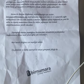 Birnumara.com Hepsiburada Binumara Satıcısı Ürünümü Yollamadı Mağdur Edildim
