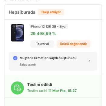 Hepsiburada Satın Alınan İphone 12 Telefonun Fiyatı Düştü