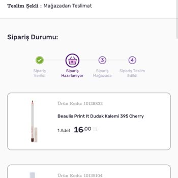 Gratis Sipariş Detayı Hala Gelmedi