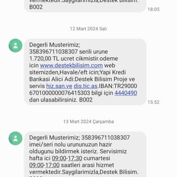 Destek Bilişim Samsung Kadıköy Servisi Garanti Reddi, İş Bilmezlik