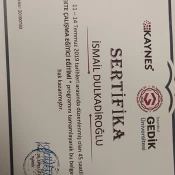 İstanbul Gedik Üniversitesi Orijinal Olmayan Sertifika Hk.