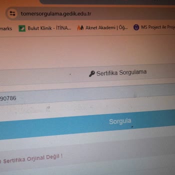 İstanbul Gedik Üniversitesi Orijinal Olmayan Sertifika Hk.