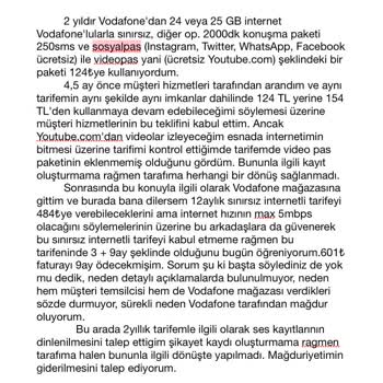 Vodafone Verdiği Sözünde Durmuyor