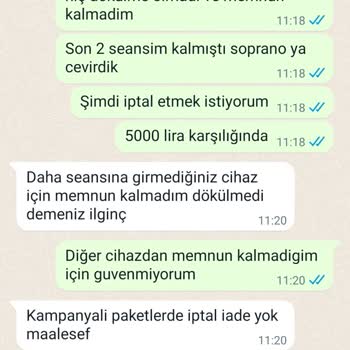 Bursa Suit Güzellik Merkezi Almadığım Hizmetin Parasını İade Etmiyor