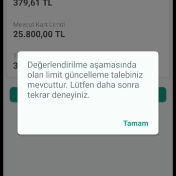 Kuveyt Türk Kuveyt Turk Katılım Bankası Ek Kart Limit Sorunu