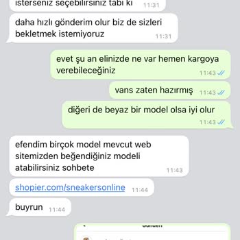 Sneakersonline.tr Ürün Gönderilmiyor Para İadesi Yapılmıyor
