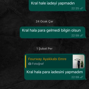 Fourway.coo Ürün Ve İade Sürecinde Yaşanan Aksaklıklar