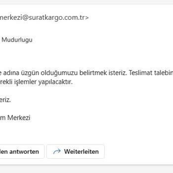 Sürat Kargo Gönderiyi Teslimata Çıkardığı Halde Teslim Etmedi.