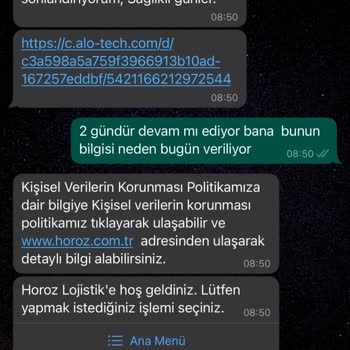 Horoz Lojistik Gelmeyen Kargo Ve Müşteri Hizmetleri