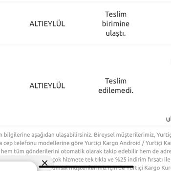 Yurtiçi Kargo Balıkesir/Altıeylül Şubesi Kargoyu Dağıtıma Çıkarmıyor