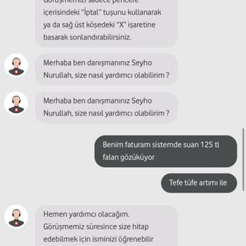Vodafone Müşteri Anlayışı Bitmiştir