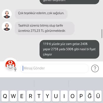 Vodafone Müşteri Anlayışı Bitmiştir