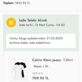 Boyner Kullanılmış Ürün Gönderildi