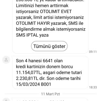 Ziraat Bankası Ziraat Kredi Kartım Limit Yalan Vaat