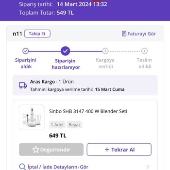 N11 İptal İade İşlemi Yapmaması