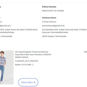 Colin's Online Den Yanlış Gönderilen Ürünlerin Değişimi Sorunu