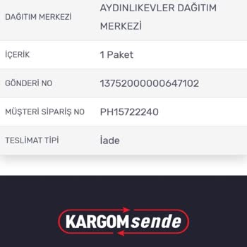 Gratis Teslim Edilmeyen Ürün