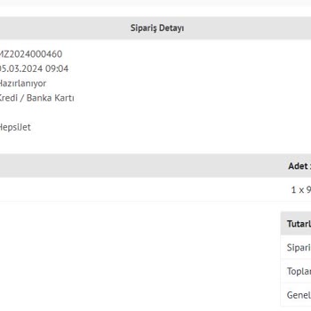 Mozerr.com 10 Gün Oldu Siparişim Gelmedi