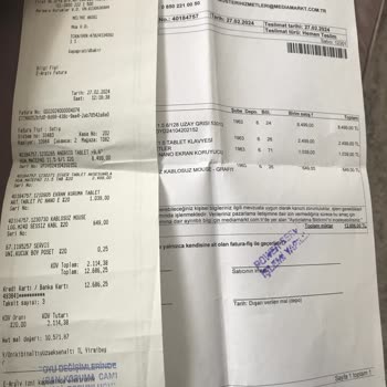 Media Markt İç Ekranı Kırık Ürün Teslim Etti.