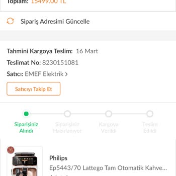 Trendyol Aldığım Makineyi Gönderemiyor...